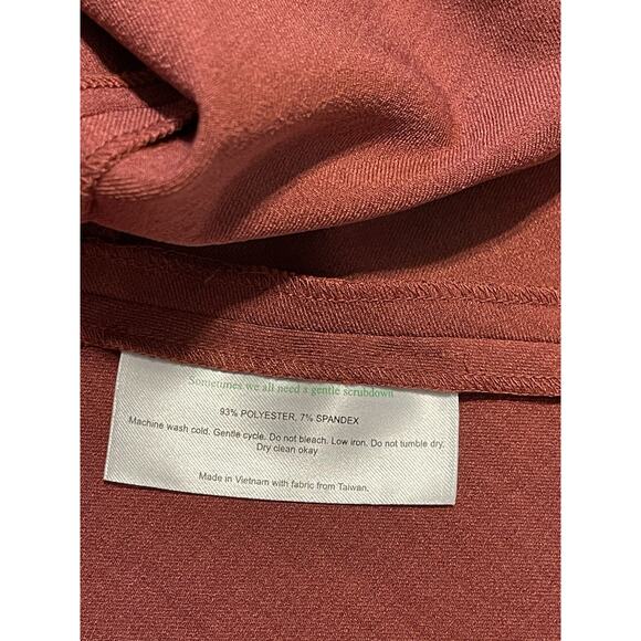 M.M. LaFleur Pauline Dress Size 10 Brick Red Career Square Neck A-line Travel - Picture 10 of 13